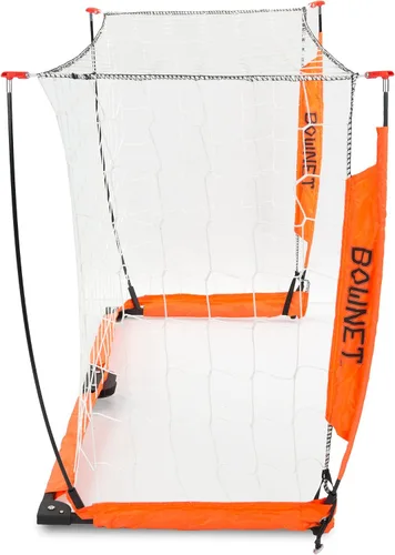 Vista 6 de Bownet Red de portería de fútbol portátil (3 x 5 pies) de configuración rápida, marco de acero duradero con recubrimiento de polvo, para interiores
