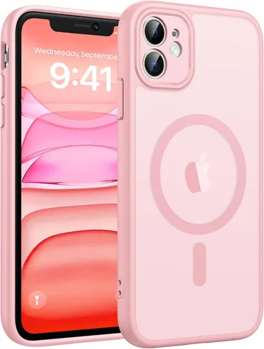 Vista 186 de FNTCASE - Funda para iPhone 16 Pro: magnética, mate, translúcida, de grado militar, protectora contra caídas, resistente, fina, duradera y a prueba