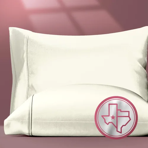Vista 22 de TEXAS LINEN CO. Fundas de almohada 100% algodón egipcio tamaño Queen – Lujosas fundas de almohada de alta cantidad de hilos de la serie 800