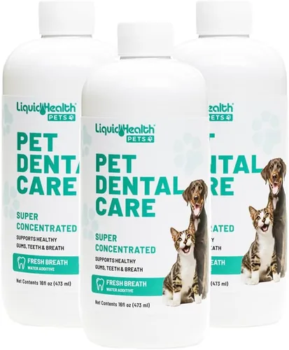 Vista 7 de LIQUIDHEALTH Aditivo de agua para el cuidado dental de mascotas para perros y gatos, ambientador de acción rápida para el mal aliento de mascotas