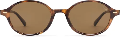 Vista 2 de SOJOS Lentes de sol polarizados ovalados de moda para mujeres y hombres, elegantes retro pequeños, estrechos, redondos, para mujer y hombre, SJ2611