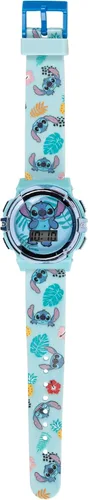 Vista 6 de Disney Stitch - Reloj LCD para niños, esfera iluminada intermitente, pantalla digital de hora, correa ajustable, divertido diseño de personajes