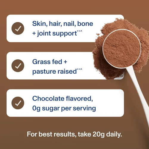Vista 7 de Vital Proteins - Péptidos de colágeno en polvo - Polvo de chocolate para la salud del cabello, uñas, piel, huesos y articulaciones, 13.5 oz