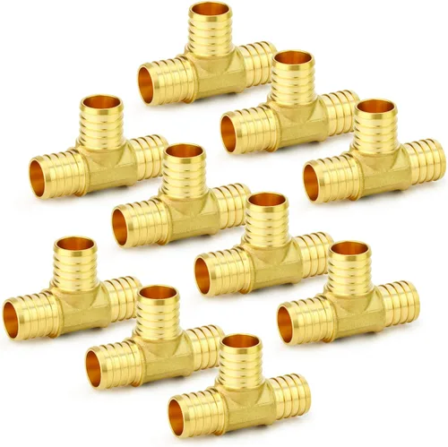 Vista 24 de GASHER 10 piezas sin plomo latón 1 "acoplamiento Pex, accesorios Pex de 1 pulgada para tubería Pex