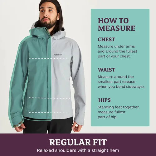 Vista 6 de Marmot - Chaqueta minimalista, ligera e impermeable para hombre.