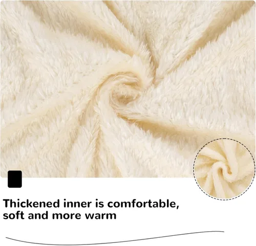 Vista 6 de Fumdonnie Chaqueta de forro polar para niñas recién nacidas, abrigo de invierno para niños pequeños
