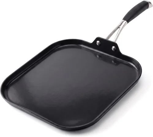 Vista 9 de NutriChef 11-Inch Square Griddle Pan Nonstick with Induction Base