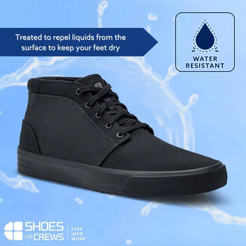 Vista 4 de Shoes for Crews Cabbie II, zapatos de trabajo unisex antideslizantes para hombre, mujer, para servicio de alimentos