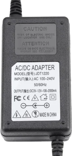 Vista 7 de Convertidor de CA a CC 110V-240V a 3-12V Adaptador de corriente 2A con enchufe de EE. UU. para ventilador eléctrico, motor de taladro, control