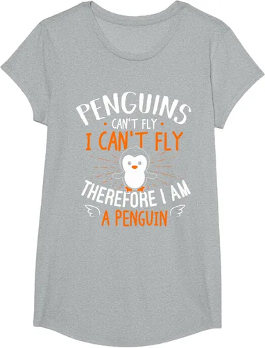 Vista 91 de Penguins Can't Fly Shirt - Camiseta de regalo para amantes de los pingüinos, Azul Azul Marino
