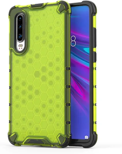 Vista 219 de Pzwoxukhov Funda compatible con Huawei Nova 3i, compatible con Huawei P Smart+ 2018 Honeycomb Anti-Drop Shock-Absorbing Case Negro