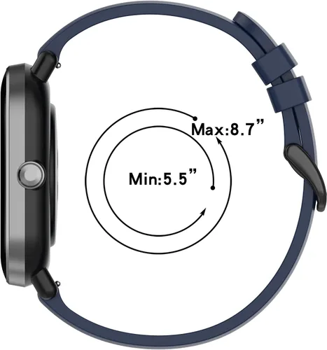 Vista 10 de Compatible con Amazfit GTS/GTS 2/GTS 2 Mini/GTS 3/GTS 4/GTS 4 Mini/GTS 2e/GTR 1.654 pulgadas, 0.787 pulgadas de ancho, correa de repuesto