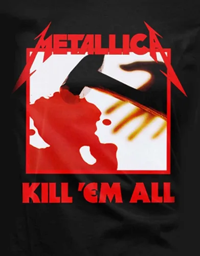Vista 3 de Metallica Kill Em All Tracks Womens Junior Fit T-Shirt Black
