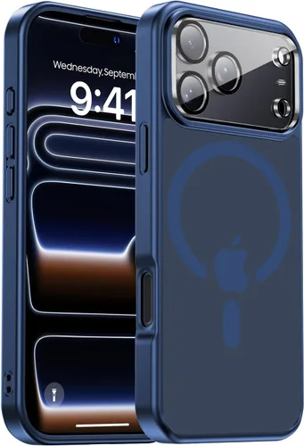 Vista 103 de Funda magnética para iPhone Air con protector de lente de cámara, protección grado militar de 10 pies, compatible con funda MagSafe Slim para iPhone