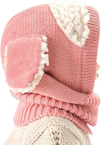 Vista 2 de Abrigo para invierno, que incluye gorra, bufanda, capucha y orejeras, para niñas o niños