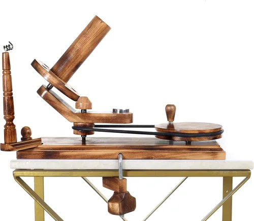 Vista 6 de Brainmart Enrollador de bolas de hilo de madera operado a mano e hilo de lana Swift Speedy Winder Soporte de cuerda para tejer accesorios