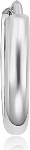 Vista 5 de 14k REAL Yellow OR White Gold 2mm Thickness Huggie Earrings (10 x 10 mm)