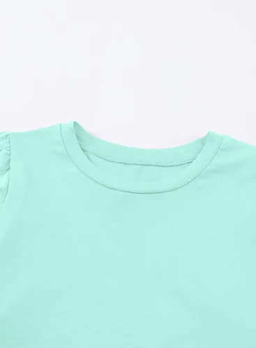 Vista 4 de blibean Camisas de moda para niña, tops de verano de 4 a 15 años