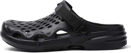 Vista 5 de Zuecos de verano antideslizantes para hombre, zapatos de jardín ligeros y suaves, zuecos para jardín, cocina, exteriores, playa, patio, piscina