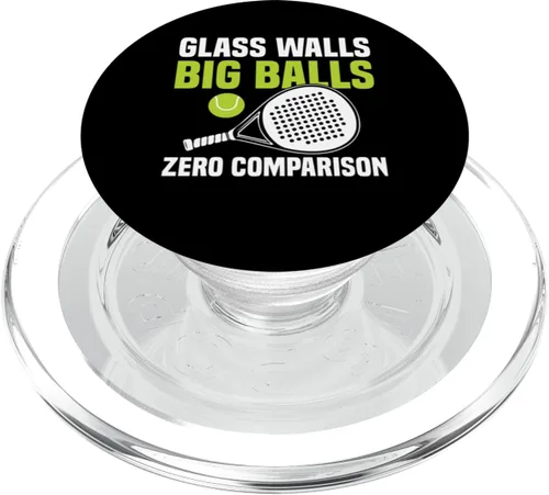 Vista 8 de Glass Walls Big Balls Padel Racquet Paddle PopSockets Adhesive PopGrip
