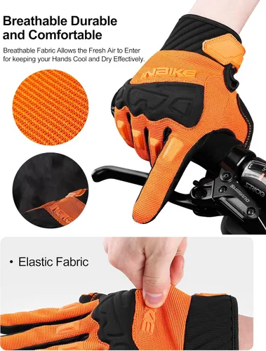 Vista 4 de INBIKE MTB BMX ATV - Guantes de ciclismo para carrera de motocross, bicicleta de montaña, DH