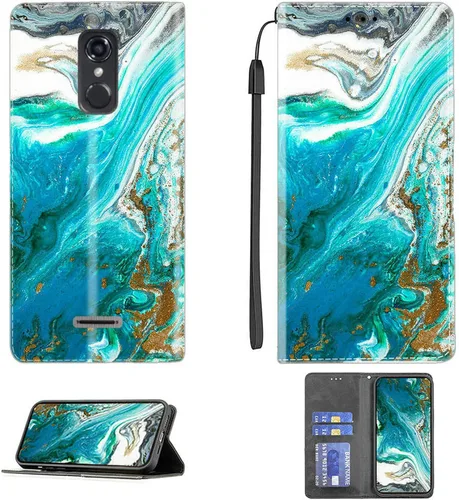 Vista 170 de Aroepurt Funda para UMIDIGI G1 Plus compatible con UMIDIGI G1 Plus Funda para teléfono Funda de piel sintética con función atril magnética CPT15
