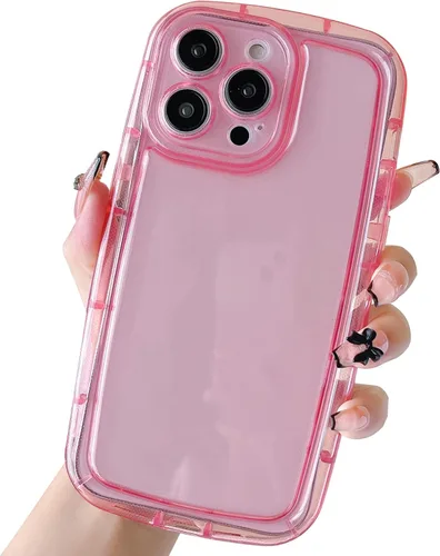 Vista 10 de Funda transparente, compatible con iPhone 13 Pro Max, funda protectora de silicona, delgada, a prueba de golpes, flexible, para mujeres y niñas