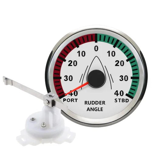 Vista 8 de ELING - Indicador de ángulo de timón garantizado de 0 a 190 ohmios con luz de fondo de 85 mm, 12 V/24 V