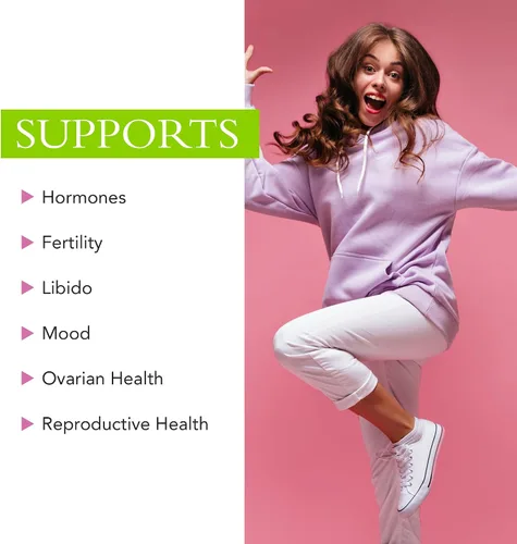 Vista 8 de Ovi Harmony Suplemento para mujeres – Suplementos de equilibrio hormonal y fertilidad – Puede promover la ovulación, la salud endocrina, el alivio