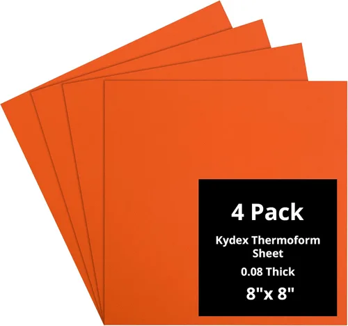 Vista 14 de Kydex Sheets - Solid Color DIY Kit for Crafting Holsters, Sheaths, and Mag Pouches - (8x8, 8x12, 12x12), Premium Thermoform Sheets - Thick, Durable