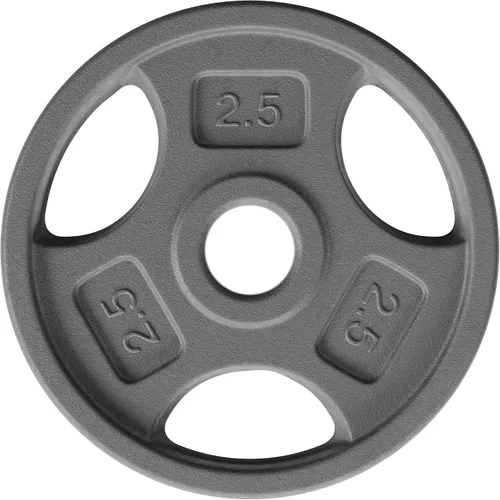 Vista 15 de Yes4All Placas de peso de agarre estándar de 1 pulgada, hierro fundido con varios tamaños de 2.5 libras a 35 libras para entrenamiento de fuerza