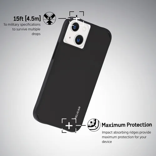 Vista 3 de Pelican - Paquete de protección - Funda resistente y protector de pantalla para iPhone 12 Mini (5G) - Protección contra caídas de 10 pies - 6.7