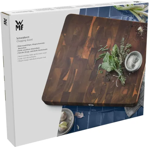 Vista 8 de WMF Acacia, madera suave es de acero más suave, la tabla ofrece una base flexible y por lo tanto amigable con la cuchilla para todo tipo de trabajos