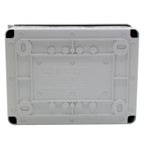 Vista 8 de Caja de distribución de disyuntor eléctrico, resistente al agua al aire libre, cubierta de caja de distribución de 5 agujeros, proyecto transparente