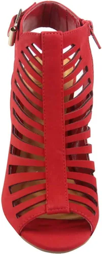 Vista 4 de FZ-Shaky-s - Sandalias de tacón grueso para mujer, con tiras y puntera abierta