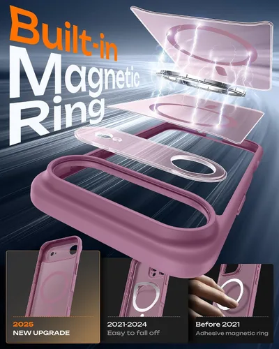 Vista 87 de TOCOL Funda para iPhone 11, compatible con Magsafe, protección completa de cámara, imanes integrados, protección contra caídas, funda translúcida