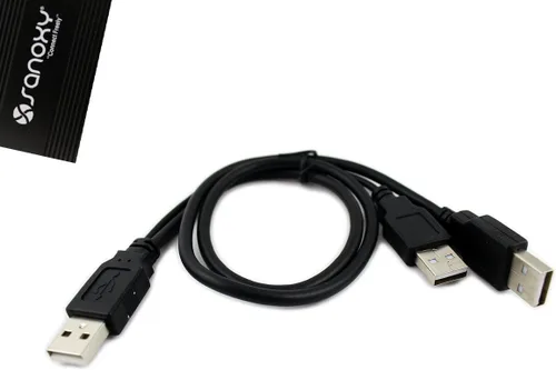 Vista 6 de SANOXY® Carcasa externa de disco duro SATA a USB 2.0 de 2.5" Solución de almacenamiento portátil