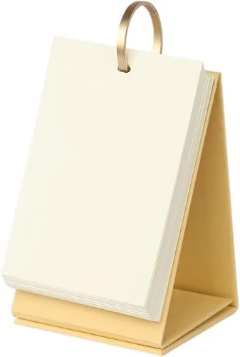 Vista 9 de Pequeñas tarjetas flash en blanco, tarjetas de índice, tarjetas de notas perforadas con anillos de carpeta, papel kraft de pie, tarjetas de estudio