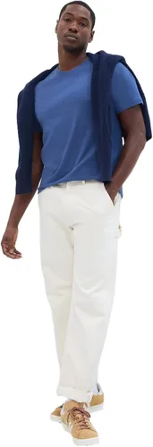 Vista 54 de Camiseta de cuello redondo Gap para hombre, mangas cortas, estilo casual Negro