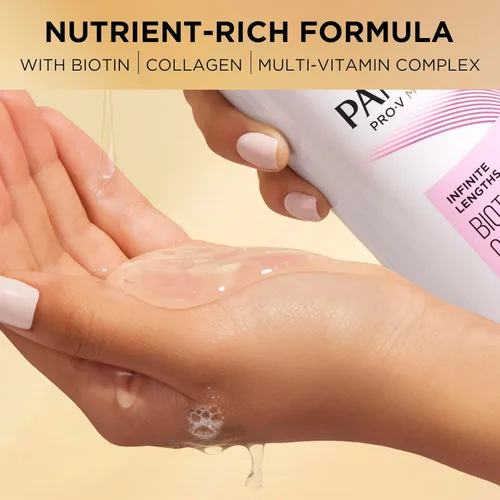 Vista 8 de Pantene Pro-V Miracles Infinite Lengths Biotina + Champú sin sulfato de colágeno 13.5 onzas líquidas