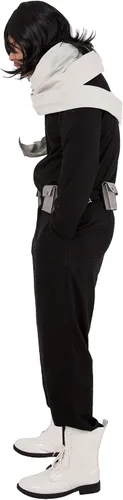 Vista 3 de miccostumes Disfraz de héroe de anime para hombre, conjunto completo con bufanda, cinturón, fiesta de Halloween