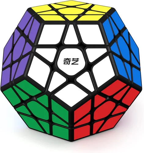Vista 10 de ROXENDA - Juego de cubos de velocidad – Adhesivo de fibra de carbono, paquete de cubo mágico de 2 x 2, 4 x 4 megaminx, pirámide y cubo giratorio
