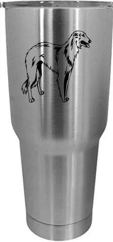 Vista 550 de Cairn Terrier - Vaso grabado con temática de perro, 30 onzas