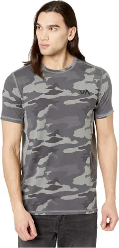 Vista 4 de RVCA Camiseta deportiva transpirable de manga corta para hombre Negro
