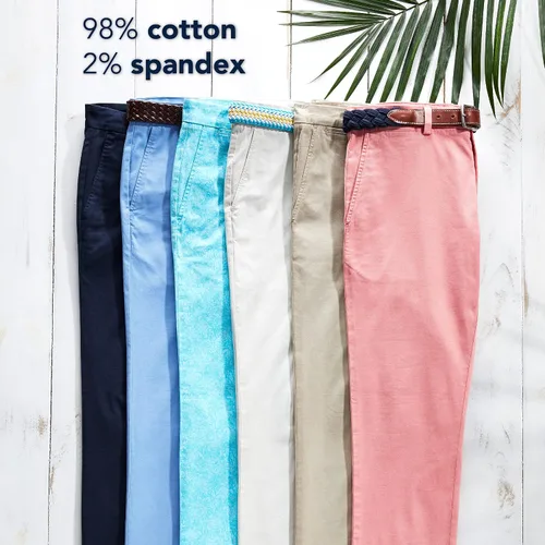 Vista 3 de vineyard vines Pantalón chino Breaker para hombre con corte ajustado