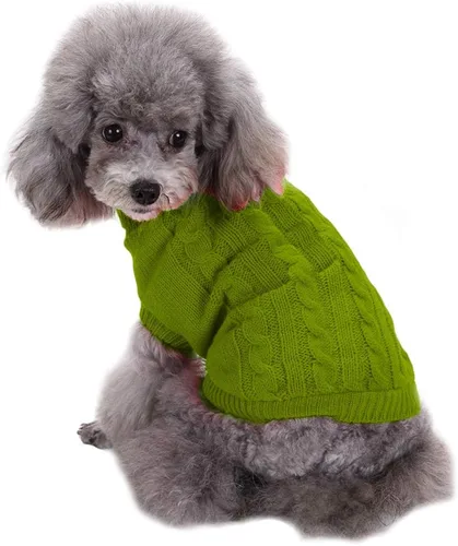 Vista 25 de CHBORCHICEN Suéteres de punto para perros pequeños, sudadera cálida para mascotas gatos, ropa de invierno, suéter de gatito y cachorro