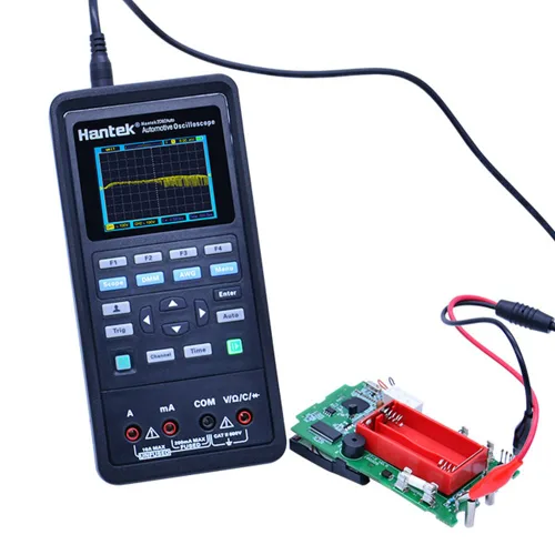 Vista 2 de Hantek 4 en 1 Osciloscopio USB de diagnóstico automotriz 2 canales 80MHz generador de señal kit de multímetro digital de mano+generador de ondas
