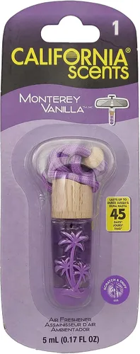 Vista 14 de California Scents Ambientadores colgantes, collar de vial colgante, ambientador colgante para automóvil y eliminador de olores para olores fuertes
