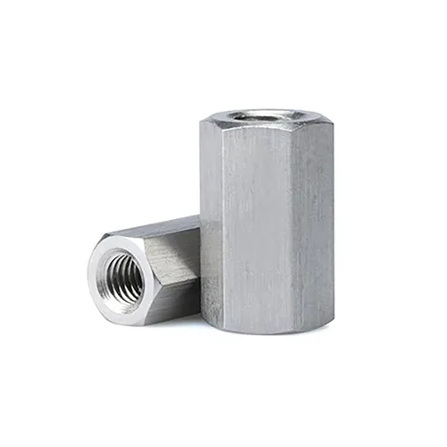 Vista 5 de 1 pieza de rosca izquierda 304 de acero inoxidable Hex Rod acoplamiento tuercas separador largo tuerca hexagonal M6 M8 M10 M12 M14 M16