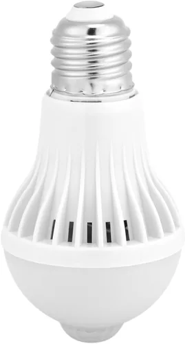 Vista 10 de TOPINCN Bombilla con sensor de movimiento E27, bombillas LED PIR con sensor infrarrojo inteligente, luz nocturna de encendido/apagado automático